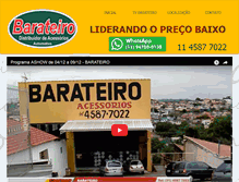 Tablet Screenshot of barateiroacessorios.com.br